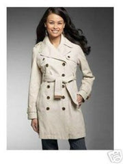 NEW JUICY COUTURE SLIM LINE TRENCH COAT JACKET